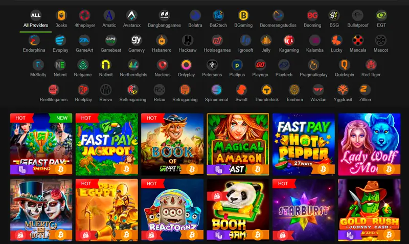 FastPay casino slots review